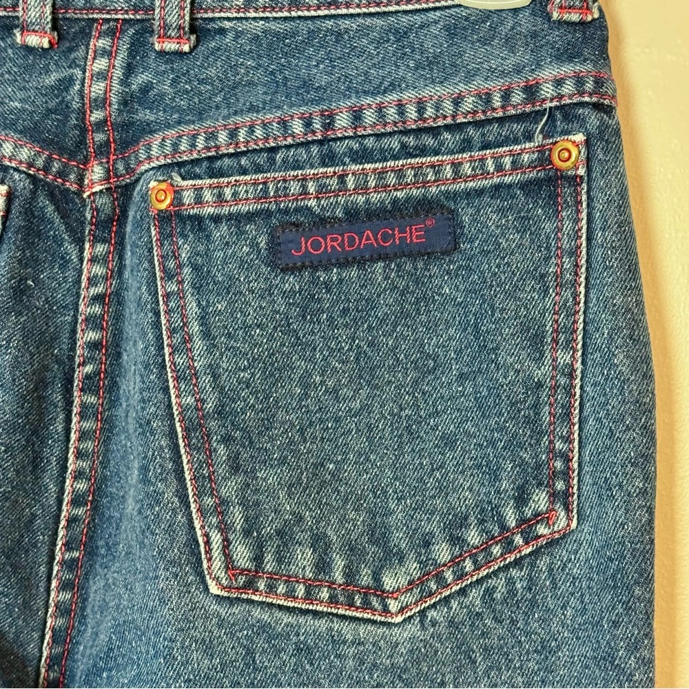 Vintage Rare Jordache Denim Jeans with Red Stitching